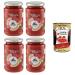 Italian Gourmet E.R. Alce Nero Tomato with Basil Tomate avec basilic 4 x 350 g + Pulpa Italian Gourmet 400 g