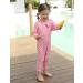 weVSwe Baby Toddler Boy Swimsuit | UPF 50+ Sun Protection | Rash Guard Swimwear with Crotch Zipper | 0-3 Years | Pink Hearts - Buy Online on GoSupps.com