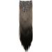 CAISHA by PRETTYSHOP XXL 24 Straight Brown Clip In Hair Extensions 8 Pieces Set - #8 Brown | CES2 - Buy Online on GoSupps.com