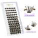 QUEWEL Colored Cluster Lashes Red C/D Curl Mix 8-16mm DIY False Eyelashes - Mega-BrownC-Mix8-16, 72 Count - Buy Online on GoSupps.com