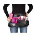 FRAMAR Hipster Salon Belt Hairstylist Belt Hairstylist Waist Belt Salon Aprons for Hair Stylist Hair Apron Stylist Holster Makeup Brush Belt Professional Makeup Waist Shears Pouch Makeup Belt Black