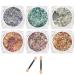 6 Colors Glitter Make Up for Face Body and Hair Body Glitter Sequin for Music Festival Masquerade Party Clubs 05