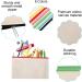 Sinzip 12-Piece Cotton Canvas Makeup Bag Set | Multipurpose Cosmetic & Travel Toiletry Pouch with Zipper | DIY Craft & Pencil Bag | Small Size - Buy Online on GoSupps.com