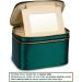 Eudora Double Layer Travel Makeup Bag - Green Nylon Satin Organizer with Mirror and Brush Holders | Large Cosmetics Bag for Women - Buy Online on GoSupps.com