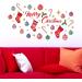 Wallflexi Christmas Decorations Wall Stickers - Merry Christmas Decoration Set | Multicolour Wall Murals Decals for Living Room, Children's Nursery, School, Restaurant, Cafe, Hotel, Home, Office D cor - Buy Online on GoSupps.com
