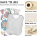 NAANLE Ethno Paisley Bird Hot Water Bottle - 2L Transparent Heat Bottle for Back Pain Relief & Cold Therapy | Hand & Foot Warmer - Buy Online on GoSupps.com