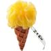 3D Ice Cream Bathing Sponge - Yellow Massage Shower Sponge for Kids & Adults - Perfect Bathing Accessory - Buy Online on GoSupps.com
