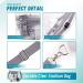 EASYFUN Clear Purse Bag Crossbody Bag with Front Pocket Stadium Approved Large for Adult Grey - Buy Online on GoSupps.com