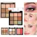 Palette de Maquillage pour Femmes Fard Paupi res Fard Joues Illuminateur - Cosm tiques Effets Satin s et Mats pour Peau Mature Soir es D placements Voyages # 02 - Buy Online on GoSupps.com