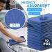 12-Pcs Blue Cotton Huck Towels for Kitchen, Car Washing, and House Cleaning - Super Absorbent, Reusable, and Washable - Buy Online on GoSupps.com