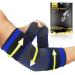 HENGZEY (1 Pair) Dual-Binds Tennis Elbow Brace for Tendonitis Men Women,Elbow Compression Sleeves for Arms,Golfers Elbow Strap,Elbow Sleeve Weightlifting (Medium)