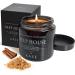 Bath Works Body Candle - Smoky Wood & Plum Scent - Non-Toxic Soy Massage Oil Candle for Date Night - 3 oz - Buy Online on GoSupps.com