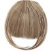 Clip In Bangs Hair Extensions - Dark Brown & Gold Blonde | Neat Fringe Hairpiece for Women - Buy Online on GoSupps.com