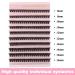 Poiuyoiu 50D Individual Eyelash Extensions Fluffy Cluster Lashes (8-16mm) | Reusable DIY Fake Eyelashes for Home Use - Buy Online on GoSupps.com