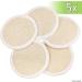 Natural Loofah Pads (Pack of 5) - Exfoliating Scrub Sponges for Shower/Bath - Essential Skin Care Product - Fibrous Texture - Face/Body Wash - Wet & Apply Soap - Buy Online on GoSupps.com