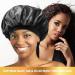 Oil Treated Black Sleep Bonnet - Women's Elastic Band Cap - Buy Online on GoSupps.com