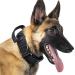 OneTigris Dog Collar with Metal Buckle for Dogs (Black L) L Black
