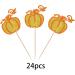 Pack of 24 Pumpkin Cake Decorations Glitter Autumn Theme Cupcake Toppers Halloween Cake Decorations for Pumpkin Theme Baby Shower Thanksgiving Birthday Party Cake Decorations Gold Gold Style4 - Buy Online on GoSupps.com