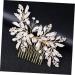 Didiseaon Rhinestone Hairpin Bridal Hair Clip Pearl Hair Clip Wedding Hair Clip Wedding Hair Comb Rhinestone for Hair Rhinestone Side Comb Hair Teasing Comb Bride Dress Hair up - Buy Online on GoSupps.com
