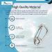 Marine City 316 Stainless Steel Carabiner Spring Snap Hook with Ring 2 Inches | for Climbing, Fishing, Hiking | Pack of 1 - Buy Online on GoSupps.com