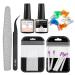 Fiberglass Nail Extension Kit with Clear Pink Builder Nail Gel Nail Strengthen Gel Magical Silk Fiberglass Fiber Extension Gel, Nail File, Tweezers, Nail Tips Clip for Gel Extension Nail Art at Home Clear+Pink
