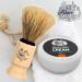 100% Pure Boar Bristle Shaving Brush - Medium Beech Wood Handle | The Shave Factory for Ultimate Shave Experience - Buy Online on GoSupps.com