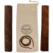 Genuine Full Grain Buffalo Leather Sheets for Earrings, Wallets & Crafts - Dark Brown & Russet Brown - 12x12 (2 Sheets + Cord) by MOONSTER - Buy Online on GoSupps.com