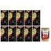 Italian Gourmet E.R. Novi Nero Pistacchio Pack of 10 extra dark chocolates with crunchy pistachios 70% cocoa 75g + Italian Gourmet Polpa di Pomodoro 400g box