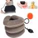 JLASDR Inflatable Neck Protection for Cervical Spine - Massage Ball Support for Home Use - Brown - Buy Online on GoSupps.com