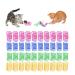 Diyxisk 40 pieces of cat toys spirals cat toys toys spiral 4 colors interactive toy cat for beating biting and hunting active and healthy toys for cats