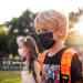 50 Disposable Face Masks Made in Germany, Type II CE Certified - Small Size Black, Triple Layer Filtration 99.78%, Breathable with Elastic Earloops - Buy Online on GoSupps.com