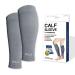 Designed by doctors calf compression cuffs stretchy calf support compression calf protection for pain relief muscle recovery varicose veins knee high leg support S gray 1 pair Black S