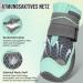 Eyein Dog Shoes - Breathable Paw Protection with Non-Slip Sole & Reflective Velcro Fastener for All Dog Sizes - Green 4 Pieces - Buy Online on GoSupps.com