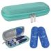 Bomkee insulin pen bag insulin cooling bag medication bag for on the way Diabetes pocket for insulin pen glucose meters with 2 cooling packs green