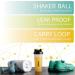 Solofit Protein Shaker Bottles with Shaker Balls - Leak Proof Portable Mixer Cup for Fitness Enthusiasts - Pack of 3 - Buy Online on GoSupps.com