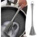 Wire Scrub Brush Stainless Steel Wire Brushes with Long Handle | Kitchen Dish Scrub Brush with Hangable Handle Cleaning Steel Wool Pads Metal Scrubber for Kitchen Sinks - Buy Online on GoSupps.com