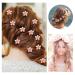 Buy 10 Mini Diamond Flower Hair Clips - Elegant Pink Hair Jewelry for Women & Girls | Perfect for Everyday & Special Occasions - Buy Online on GoSupps.com