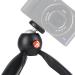 Manfrotto MTPIXIMII-B PIXI Mini Tripod with Handgrip for Compact Cameras | Made in Italy | DSLR, Mirrorless, Video | Compact Size | Technopolymer & Aluminium | Black - Buy Online on GoSupps.com