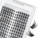 LANKIZ Manga Lashes Natural Look Lash Clusters Anime Lashes False Eyelashes Individual Lashes Extensions Korean Makeup Asian Fake Eyelashes Mink Wispy Fluffy Cluster Lashes(Cluster-01 PLUS D Curl) Manga D-MIX 8-16mm plus
