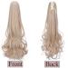 Buy 18 Heat-Resistant Ponytail Extension - Real Hair Feel Smooth & Wavy - Dark Blonde & Mixed Blonde - Buy Online on GoSupps.com