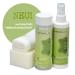 KERALUX leather care set for leather with vintage effect. 200 ml cleaner 200 ml care lotion for vintage leather and accessories
