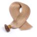 Buy #101 Middle Blond Ash Keratin Bonding Hair Extensions - 60cm U-Tip - 100 Strands - 100% Remy Real Hair - Premium Quality by Novon - Fast International Shipping - Buy Online on GoSupps.com