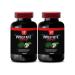 Saw Palmetto Extract Benefits - Prostate Support - Pygeum Bark Extract Benefits Red Raspberry for Prostate Wellness Graviola Leaf for Cellular Health Green Tea Catechins 2 Bottles 120 Capsules