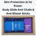 Body Glide Body & Foot Glide Gift Set - Ultimate Skin Protection for Sports & Everyday Use | Anti Chafing & Blister Prevention - 1.5oz & 0.8oz Sticks - Buy Online on GoSupps.com