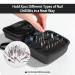 Portable Waterproof Nail Drill Bits Holder Case - Professional Organizer for Efile Nail Bits and Manicure Tools - Black - Buy Online on GoSupps.com