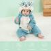 COOKY.D Baby Hooded Rompers | Winter Flannel Jumpsuit Pajamas | 3-6 Months Hamster Design - Buy Online on GoSupps.com