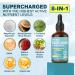 Magnesium Glycinate Liquid Drops for Kids Adults with GABA Ashwagandha L-Theanine Vitamin D3 B6 Saffron for Brain Calm Muscle Relaxation Mood Zzz- Calm Magnesium Supplement Vegan 2 Pack - Buy Online on GoSupps.com