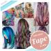 RUNATURE 18 Inch Purple Tape in Hair Extensions - Colored Highlight Party Hair Extensions 10pcs 25g - Buy Online on GoSupps.com