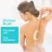 Long Handled Two-Sided Shower Back Brush with Hard and Soft Bristles - Body Scrubber and Exfoliating Glove - Buy Online on GoSupps.com