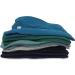 Boys/Toddler 6 Pack Long Sleeve Undershirt Tops/Base Layer - Cotton Stretch Shirts - Evergreen/Blue/Arctic/Black/Grey/Navy - Size 5-6 - Buy Online on GoSupps.com